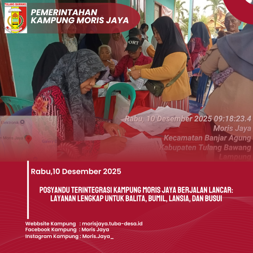 Posyandu Terintegrasi Kampung Moris Jaya Berjalan Lancar: Layanan Lengkap untuk Balita, Bumil, Lansia, dan Busui